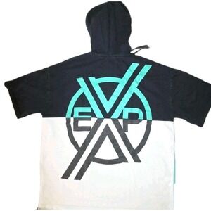 Men's Express Short Sleeve Hooded Shirt Size Large,  Preowned, Good Condition